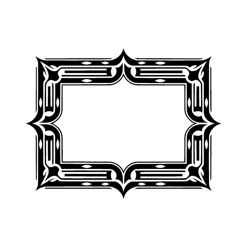 Art Deco Frame, Geometric Ornamentation, Vintage, Illustration vector
