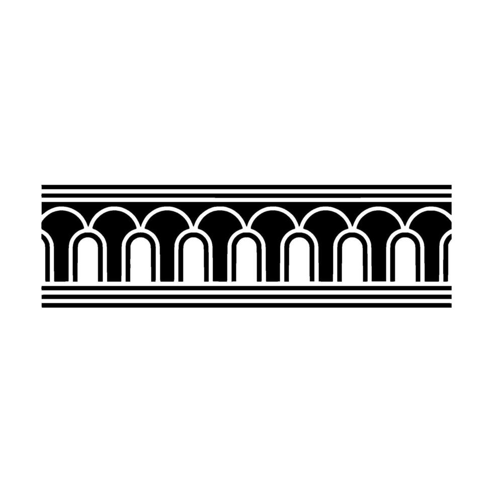 Geometric Arch Border, Minimalist , Architectural Motif, Linear vector