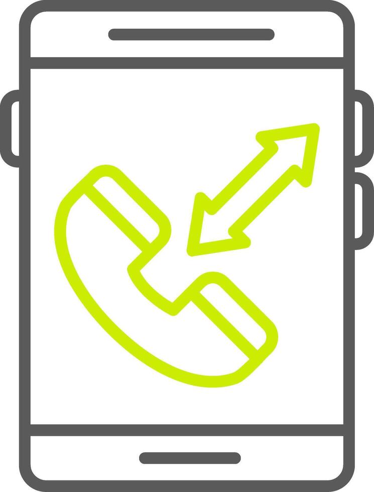 Mobile phone call icon vector