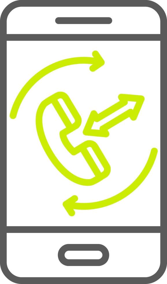 Mobile phone call center icon vector