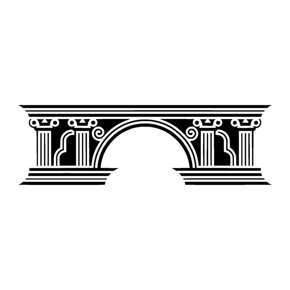 Classical Archway, Detailed Illustration vector