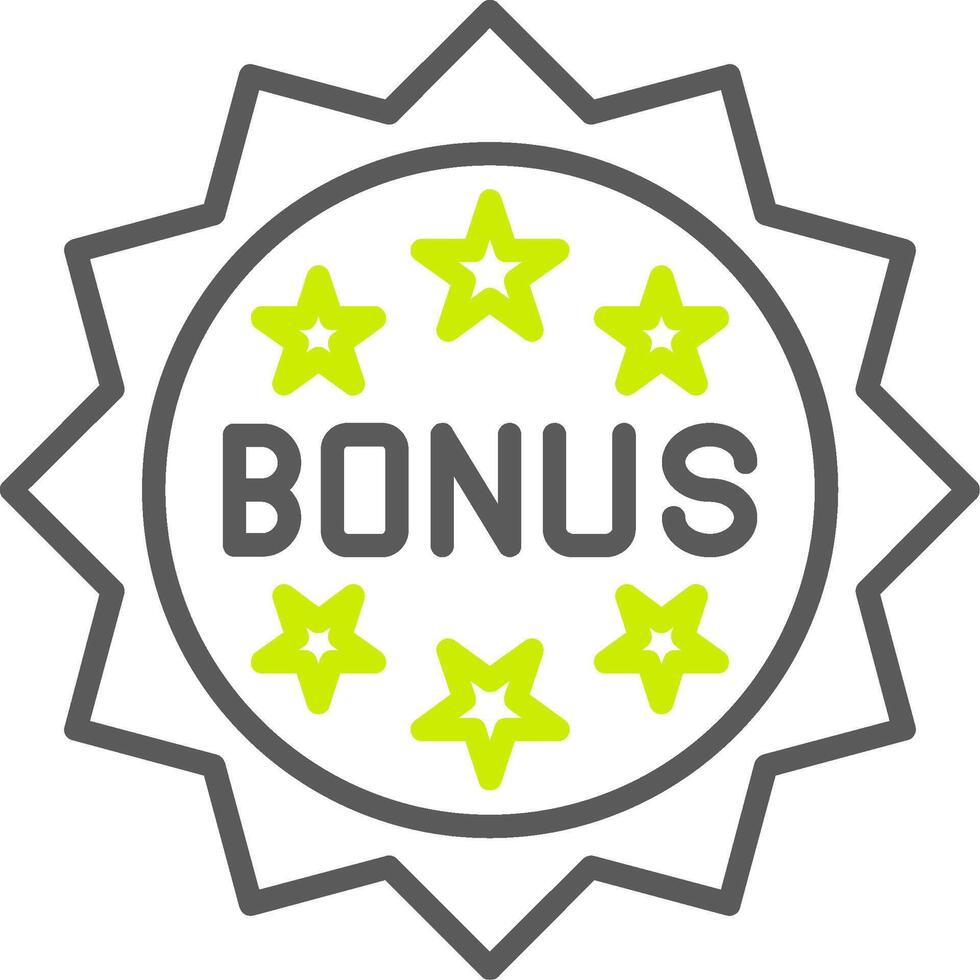 Bonus icon with stars on it vector
