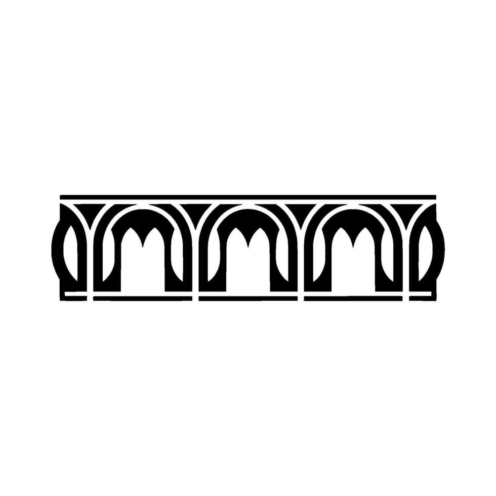 Geometric Ornament, Stylized Letterform, Minimalist vector