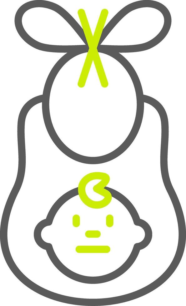 A baby is holding a green balloon with a green cross on it vector