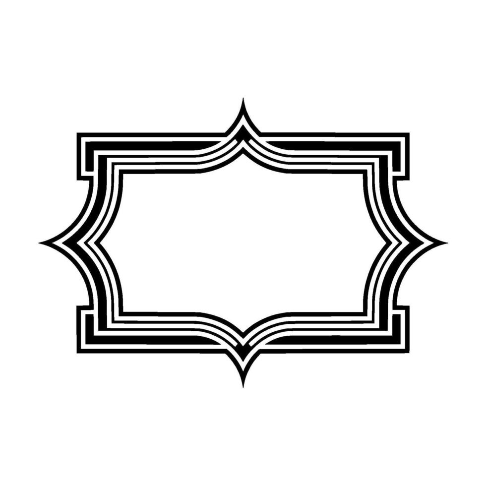 Art Deco Frame,Elegant Border, Vintage , Minimalist Style, Abstract vector
