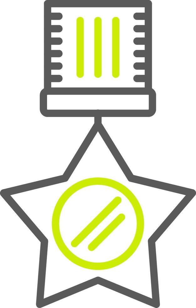 A star with a ribbon on top of it vector