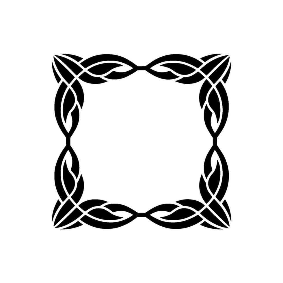 Intricate Celtic Frame,Vintage , Decorative Border vector