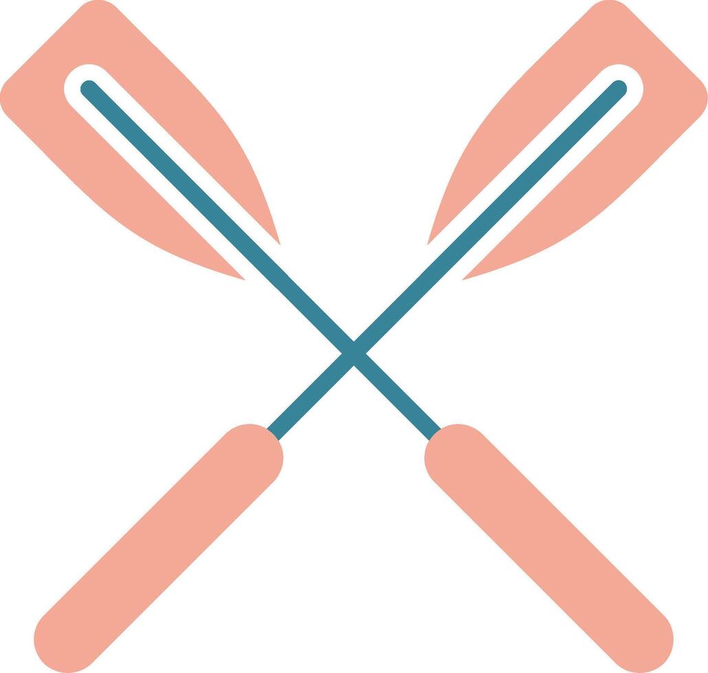 Oars Global Style Glyph vector