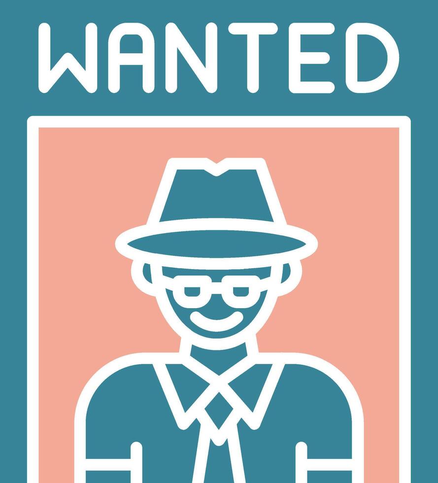 Wanted Poster Expressive System Element vector