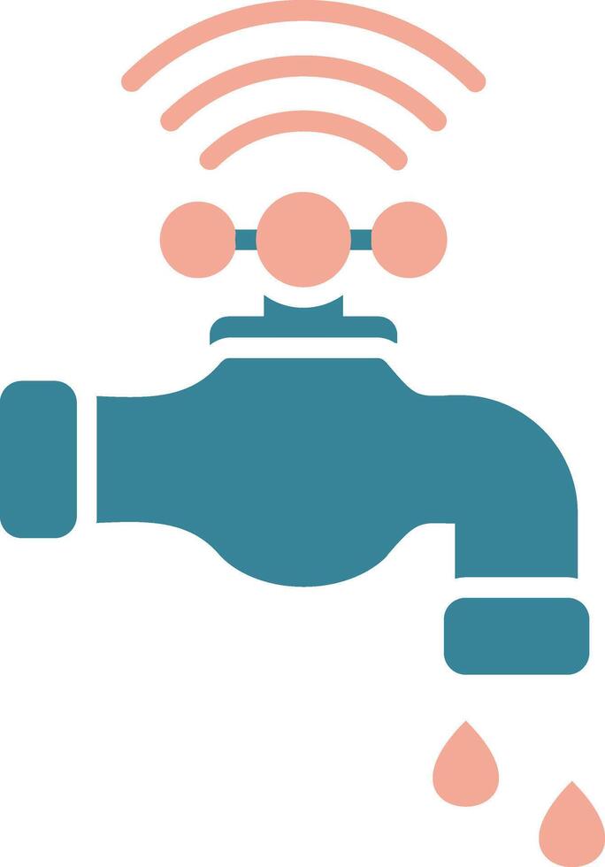 Water Tap Intuitive Symbol Sketch vector