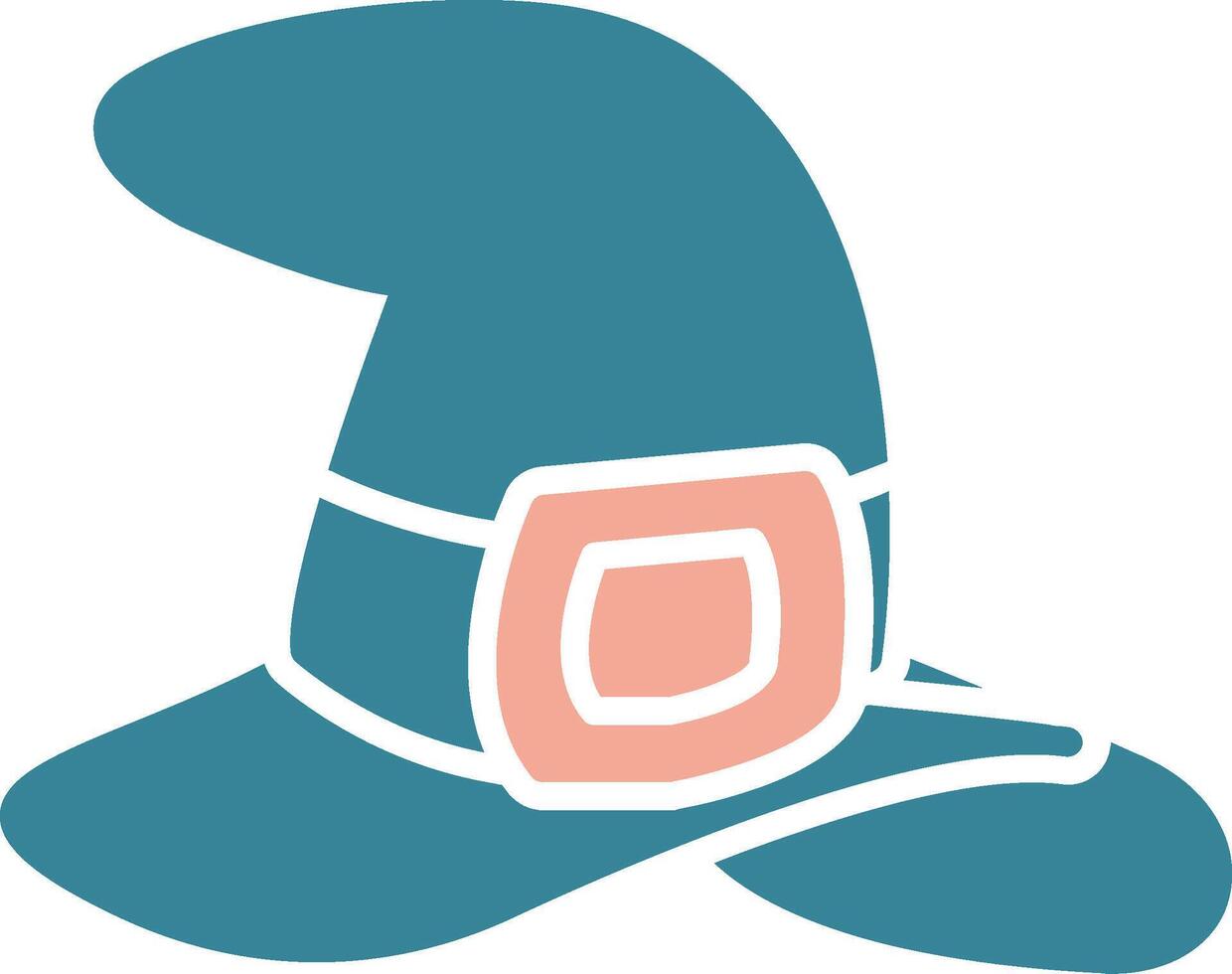 Hat Global Style Glyph vector