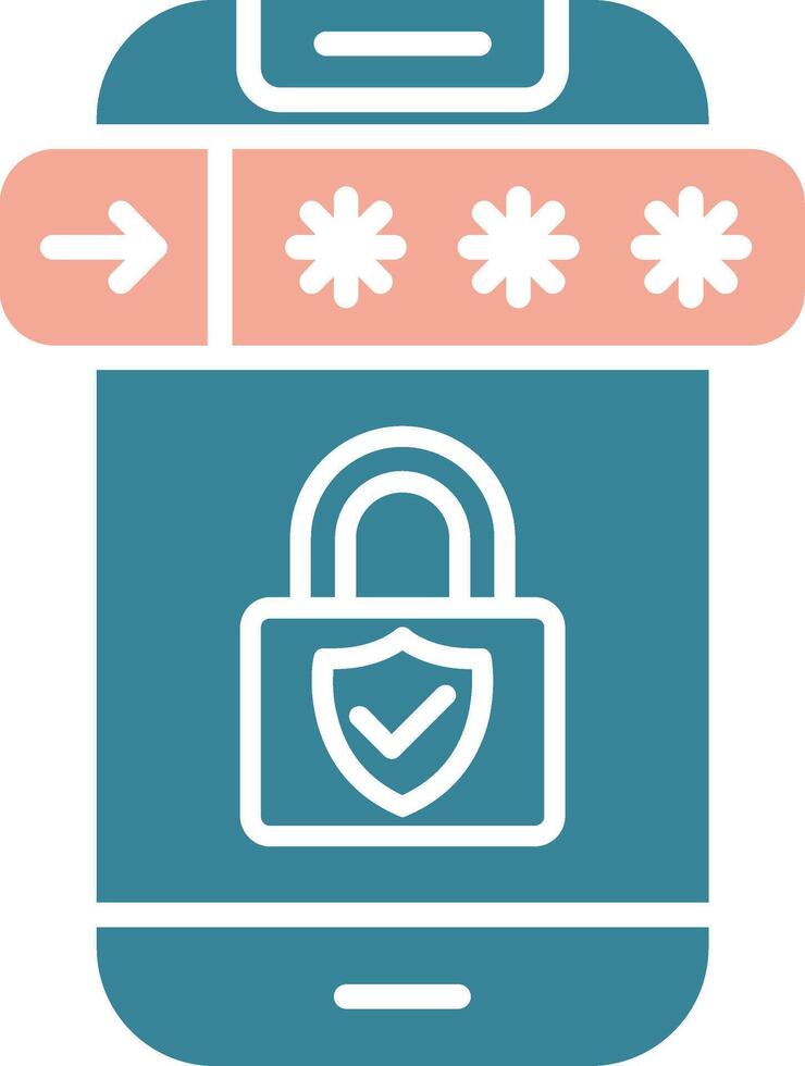 Privacy Bold Tech Element vector