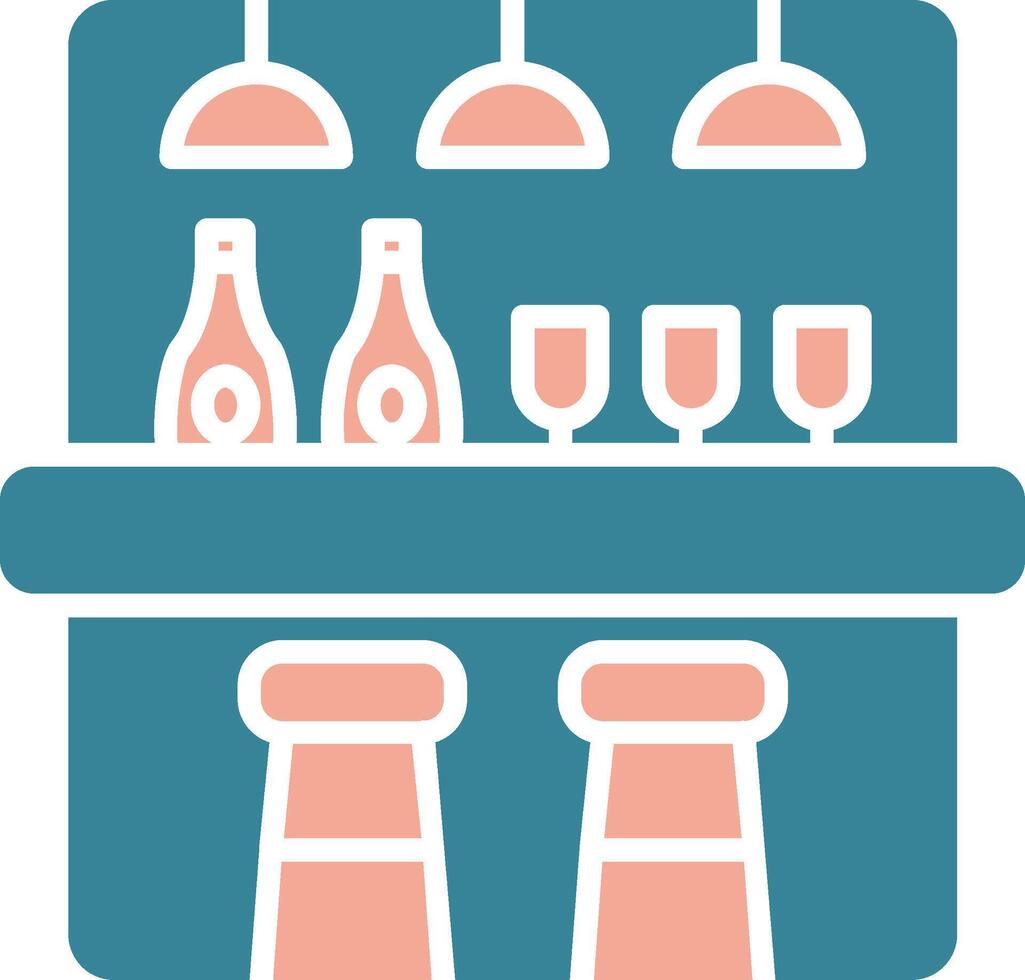 Bar Counter Efficient Style Glyph vector