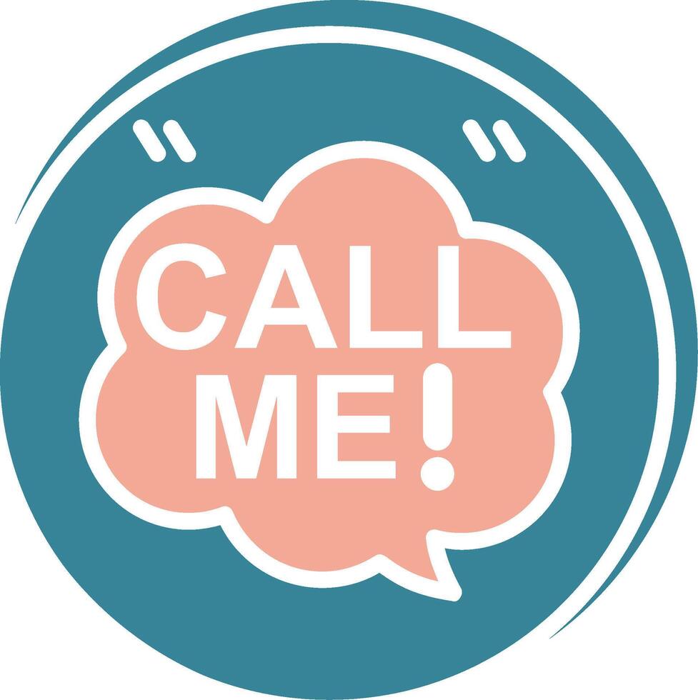 Call Me Intuitive Symbol Sketch vector
