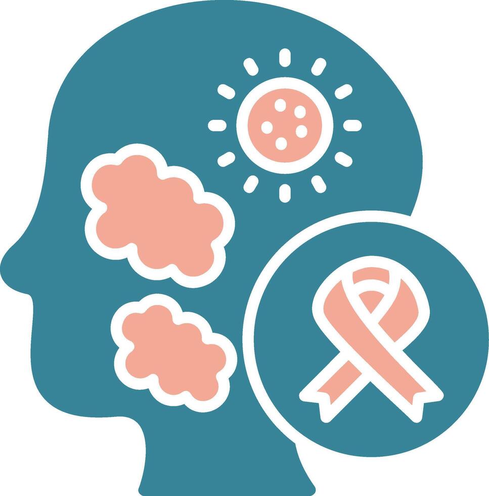 Brain Cancer Virtual Symbol Sketch vector