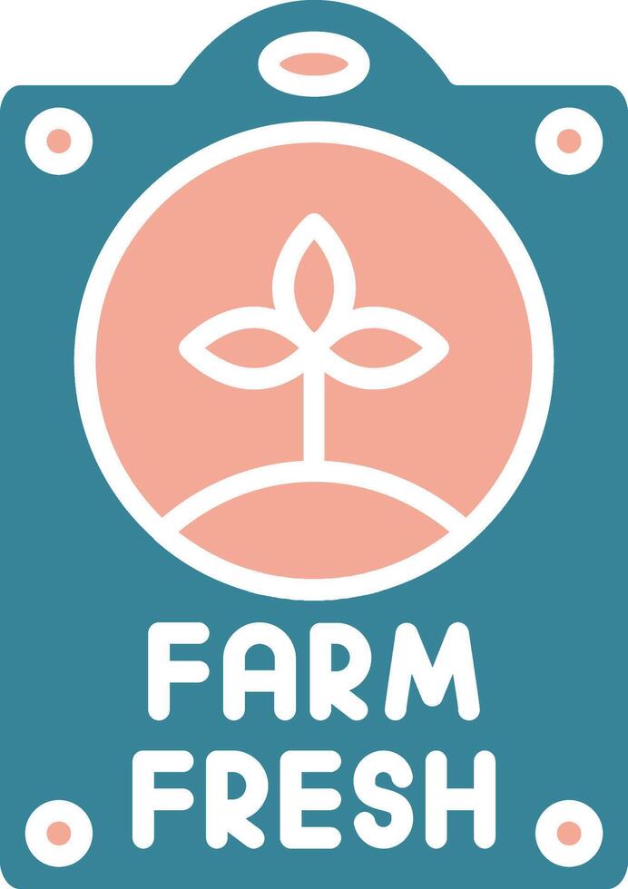 Farm Fresh Expressive Digital Mark vector