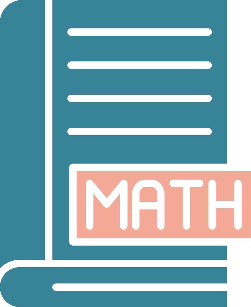 Math Book Futuristic Core Icon vector