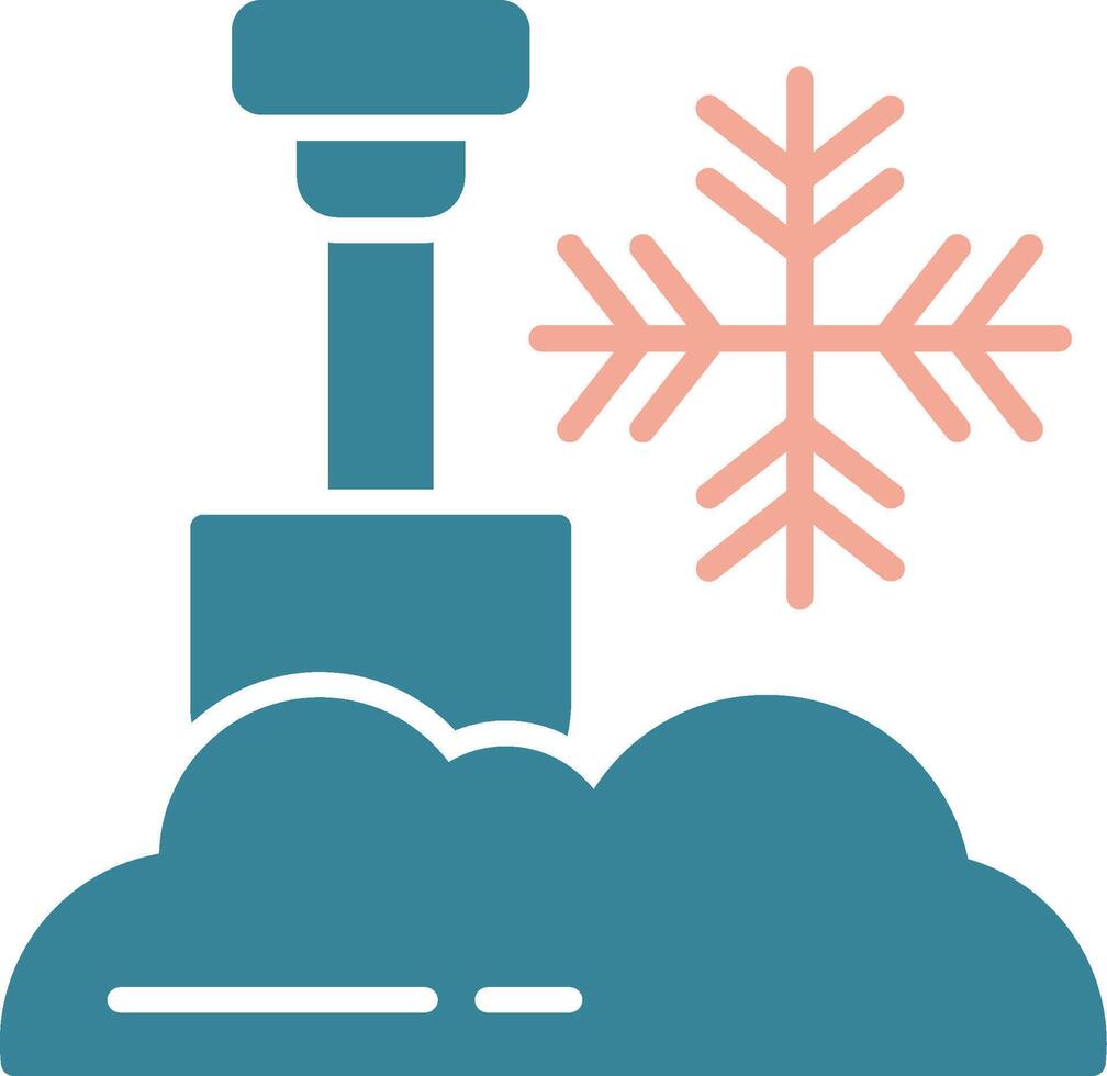 Shovel Futuristic Graphic Module vector