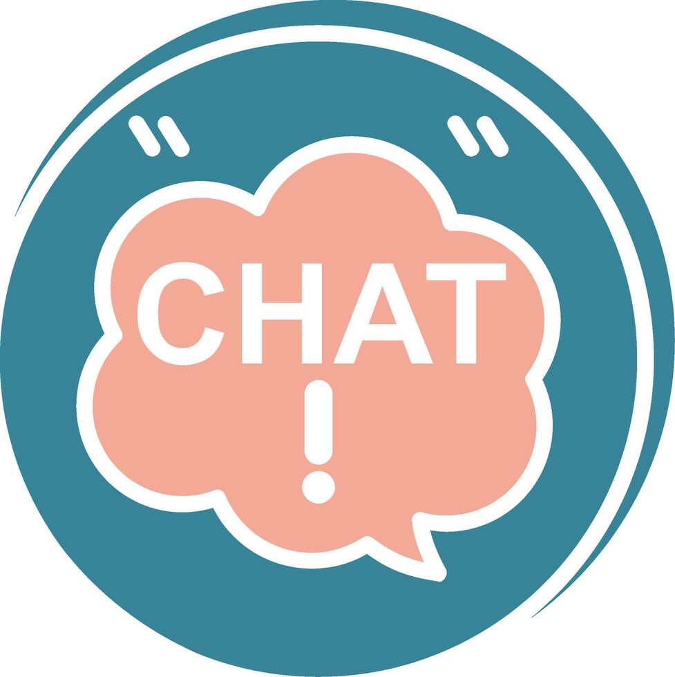 Chat Balloon Futuristic Graphic Module vector