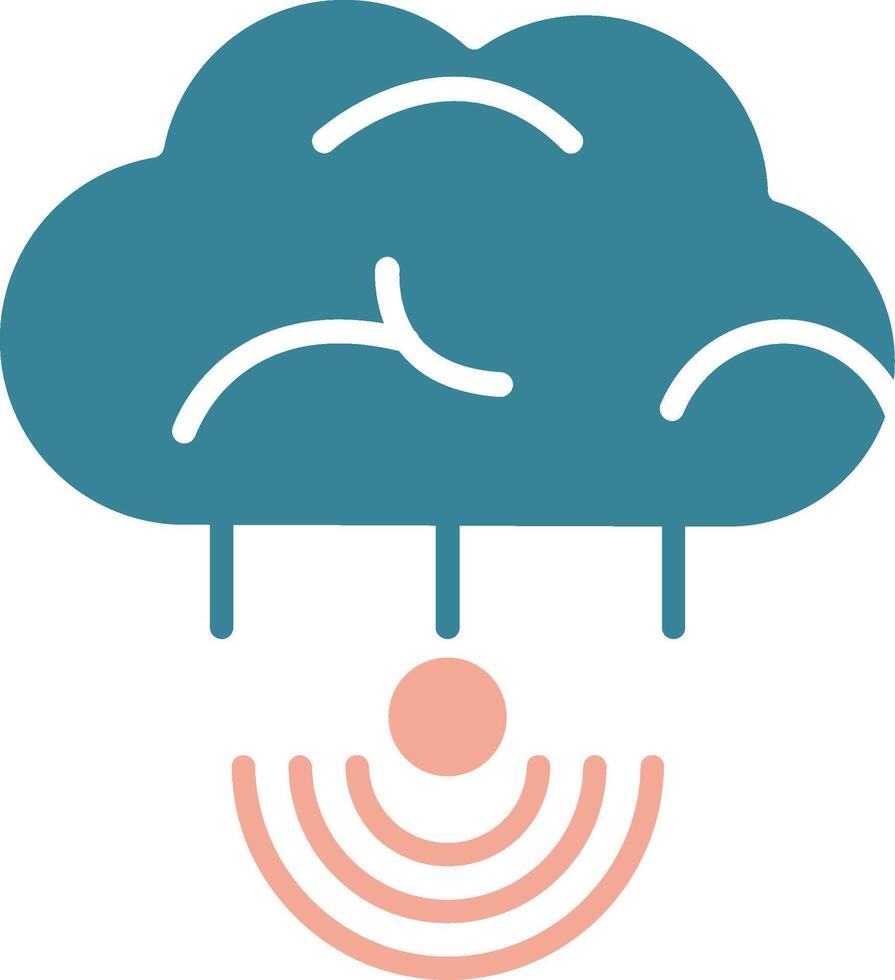 Cloud Connection Neon UX Form vector