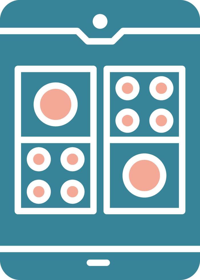Domino Crystal Style Glyph vector