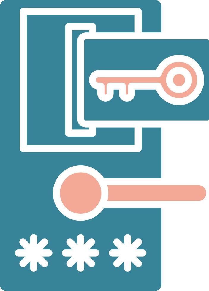 Door Lock Unified Visual Pattern vector