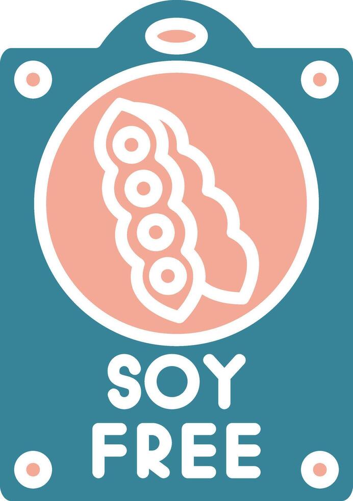 Soy Free Colorful App Emblem vector