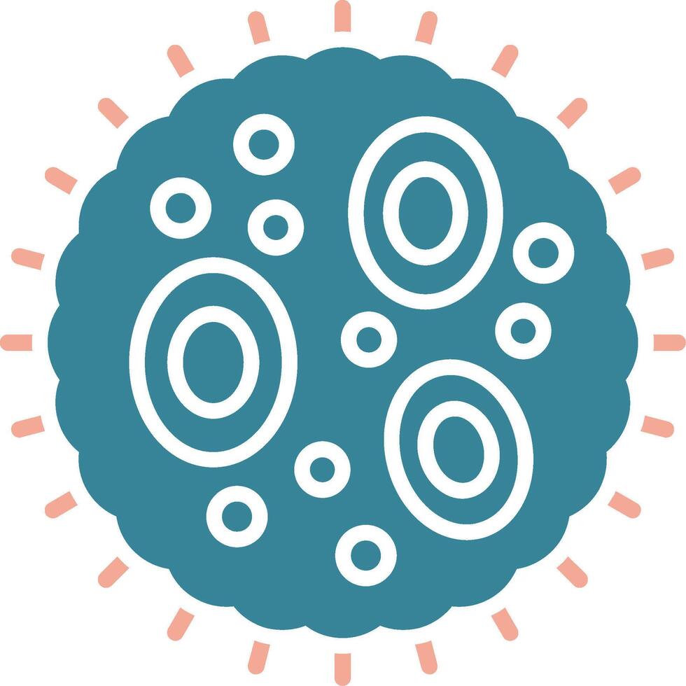 Bacteria Seamless Core Icon vector