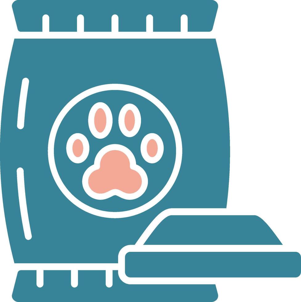 Pet Food Crystal Web Symbol vector