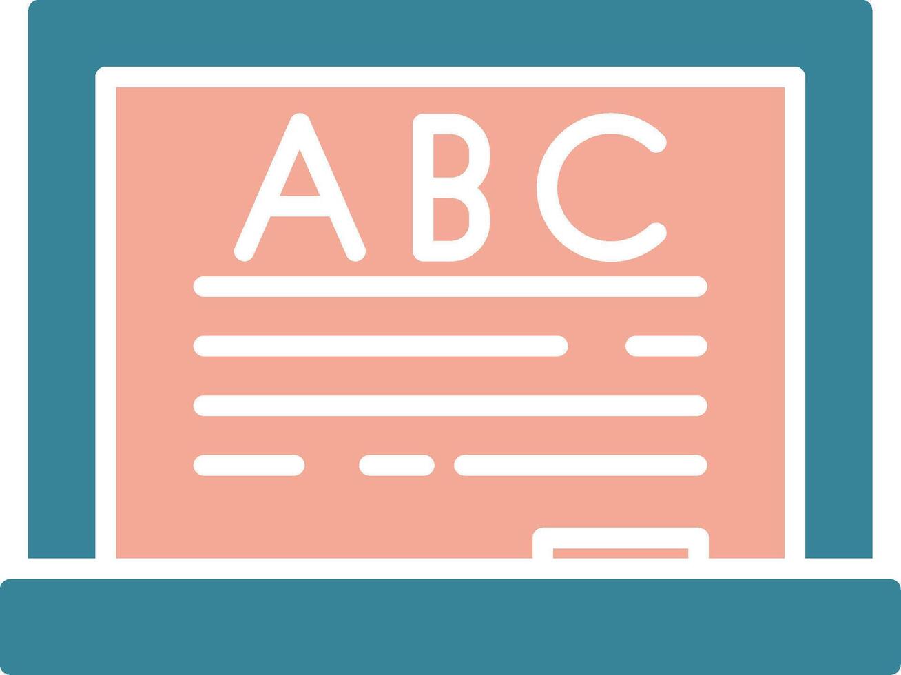 Blackboards Simplified Line Art vector