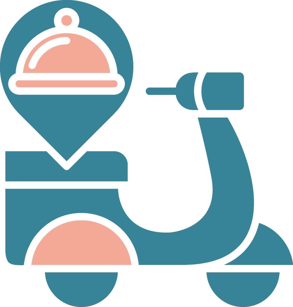Delivery Bike Interactive Graphic Module vector