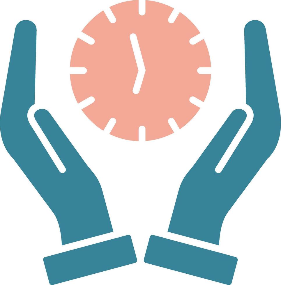 Hands Vibrant Core Icon vector