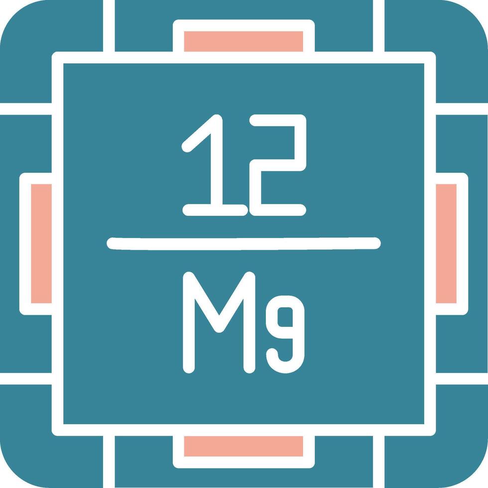 Magnesium Crystal Web Symbol vector