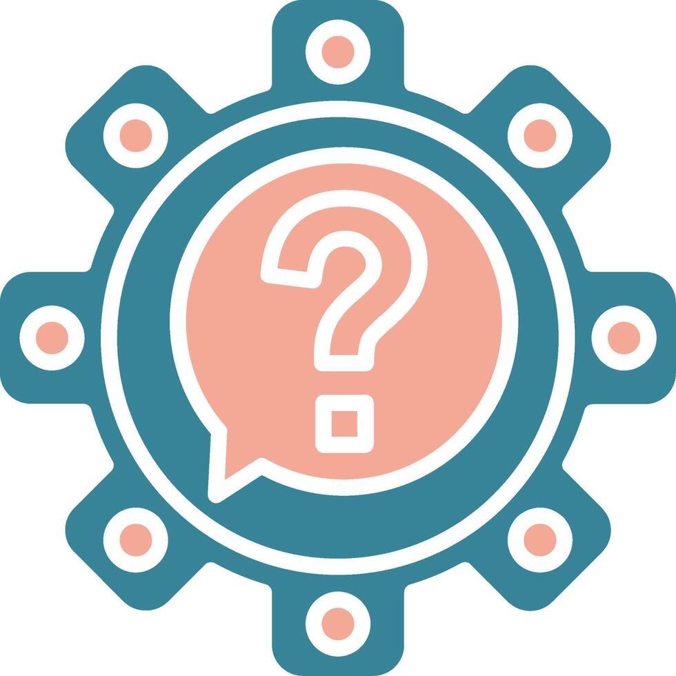 Question Seamless Digital Mark vector