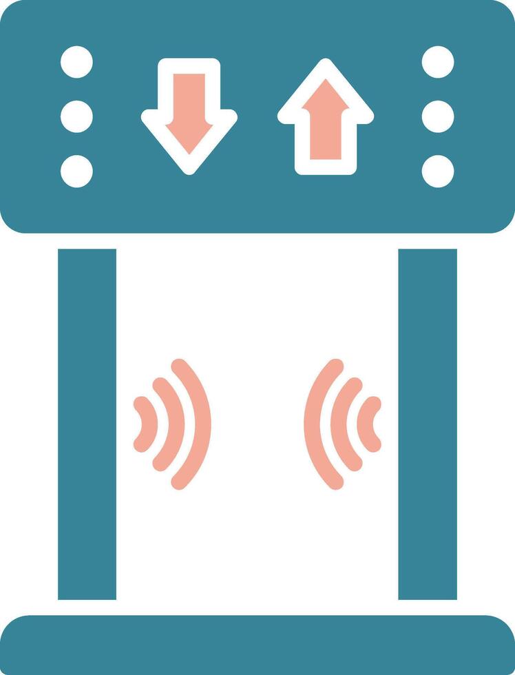 Security Gate Bold Interface Object vector