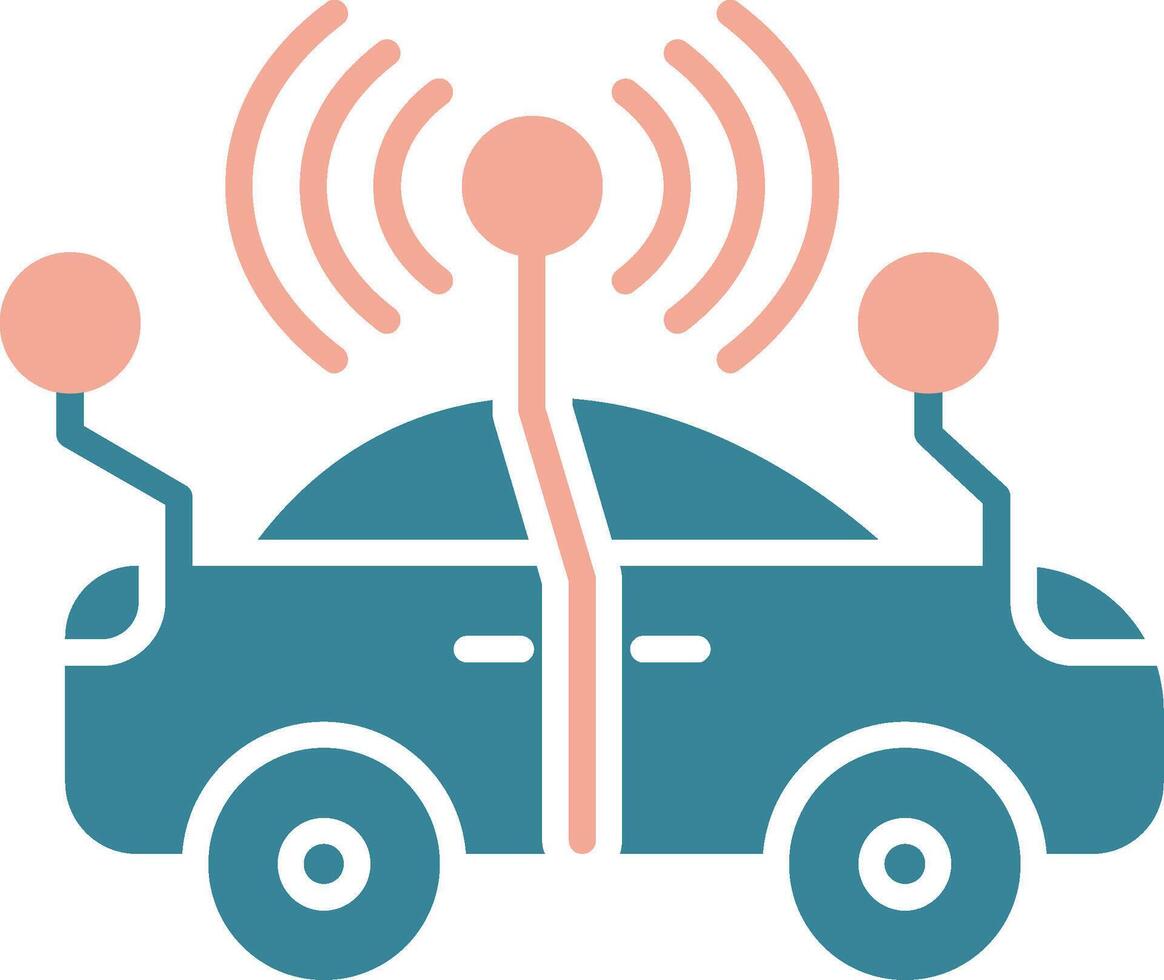 Smart Car Seamless Visual Pattern vector
