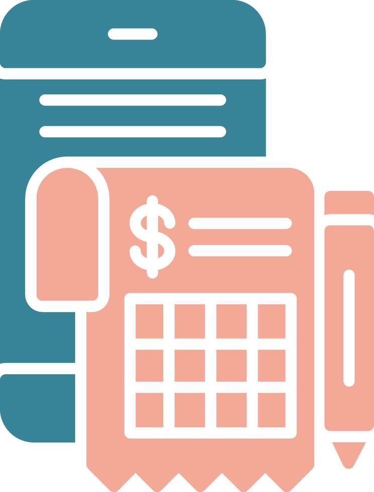 Digital Invoice Virtual Core Icon vector