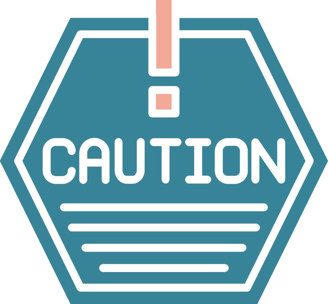 Caution Bold Interface Object vector