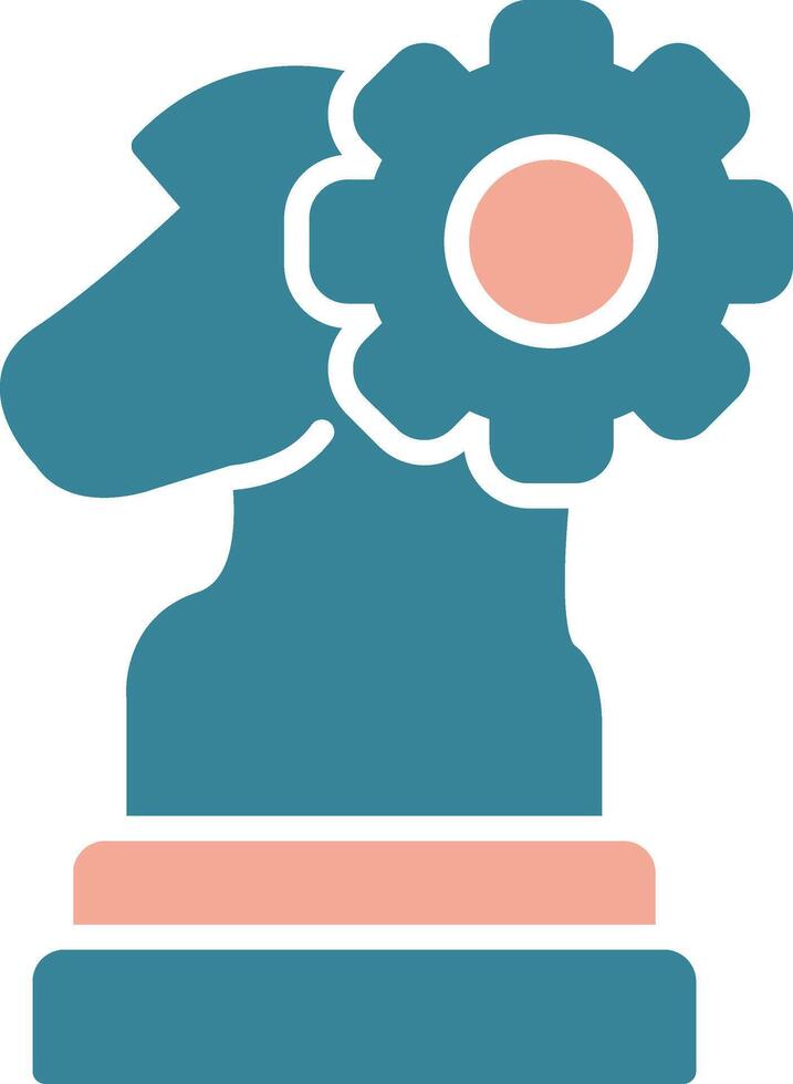 Strategy Development Interactive Line Art vector