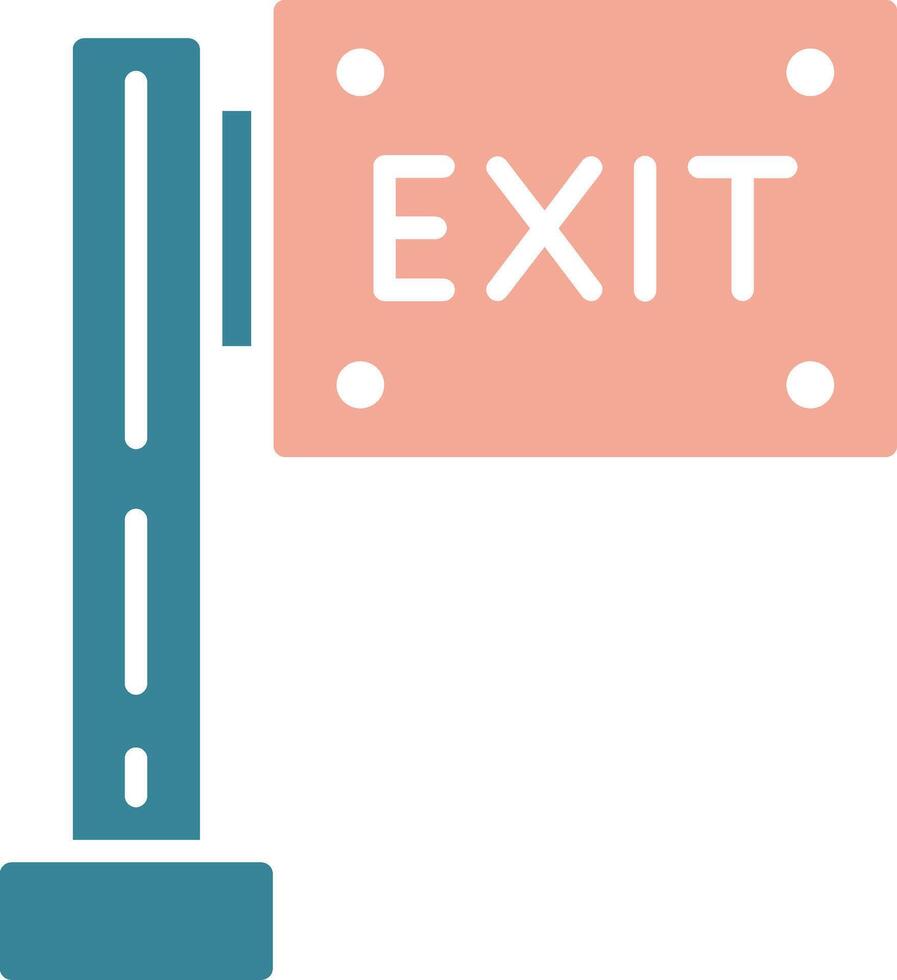 Exit Futuristic Graphic Module vector