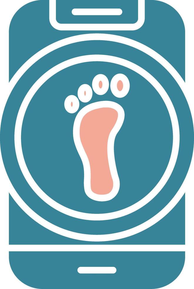 Step Detector Unified UI Stamp vector