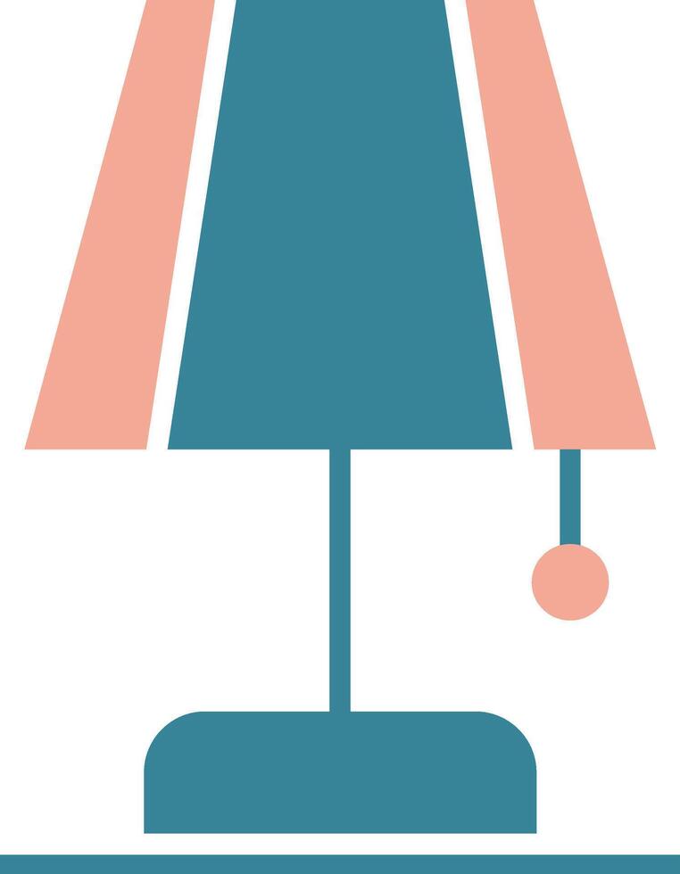 Table Lamp Vibrant UX Form vector