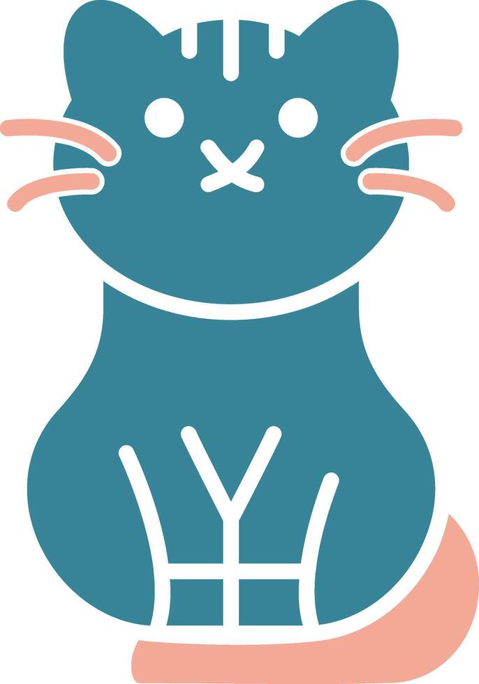 Cat Colorful Symbol Sketch vector