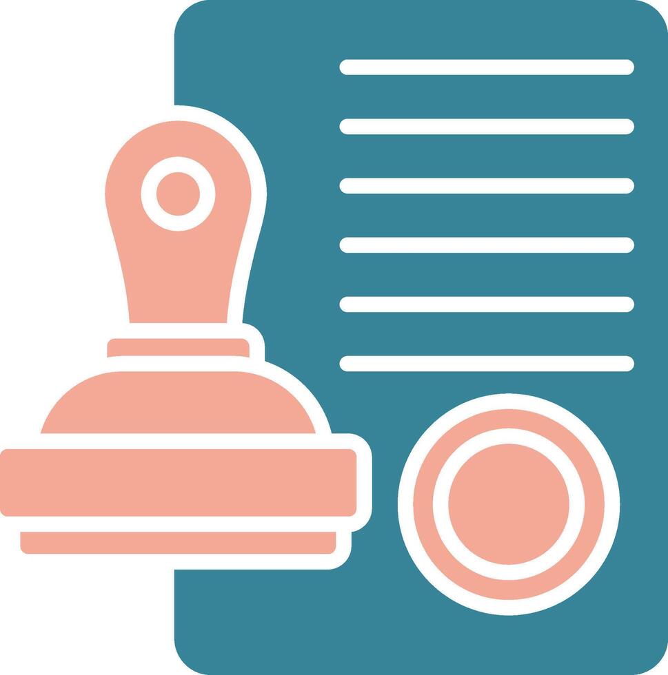 Rubber Stamp Vibrant Digital Mark vector