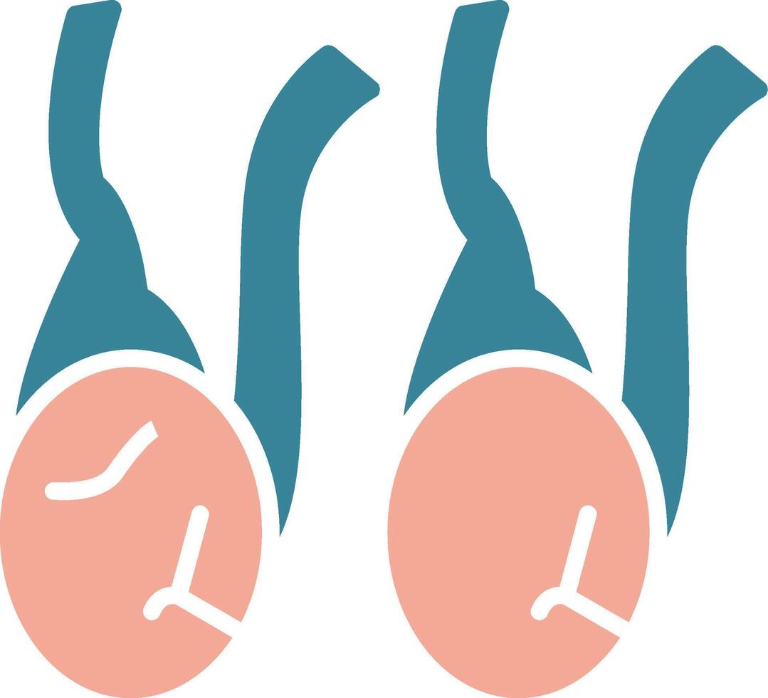 Testicles Virtual Visual Pattern vector