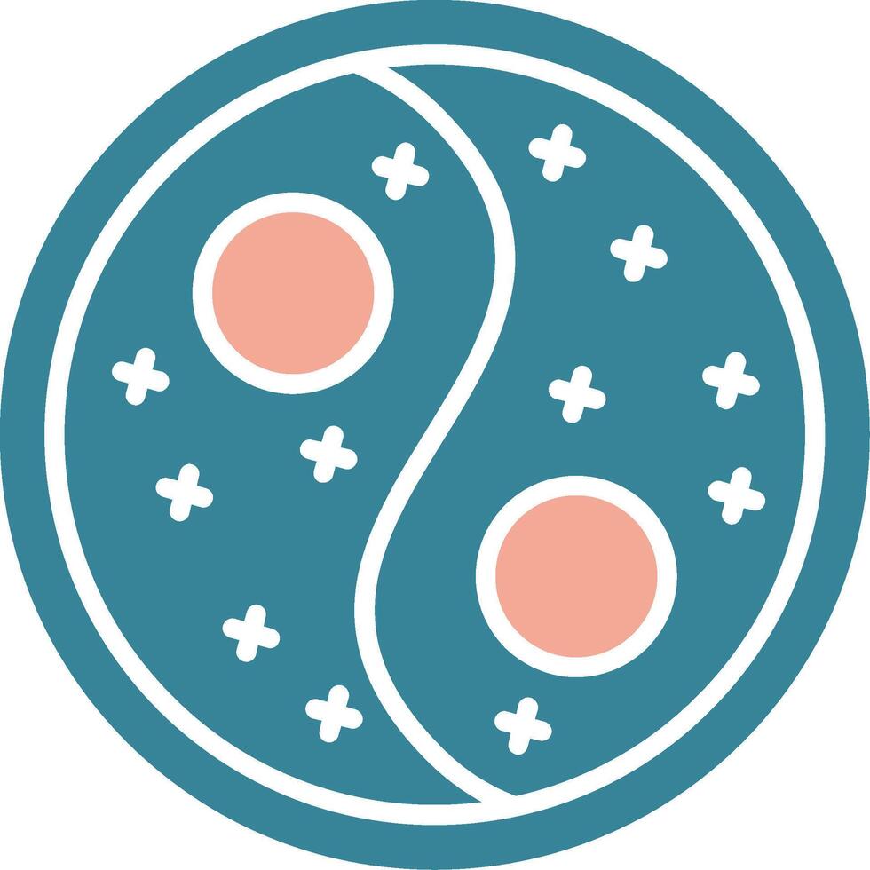 Yin Yang Expressive App Emblem vector