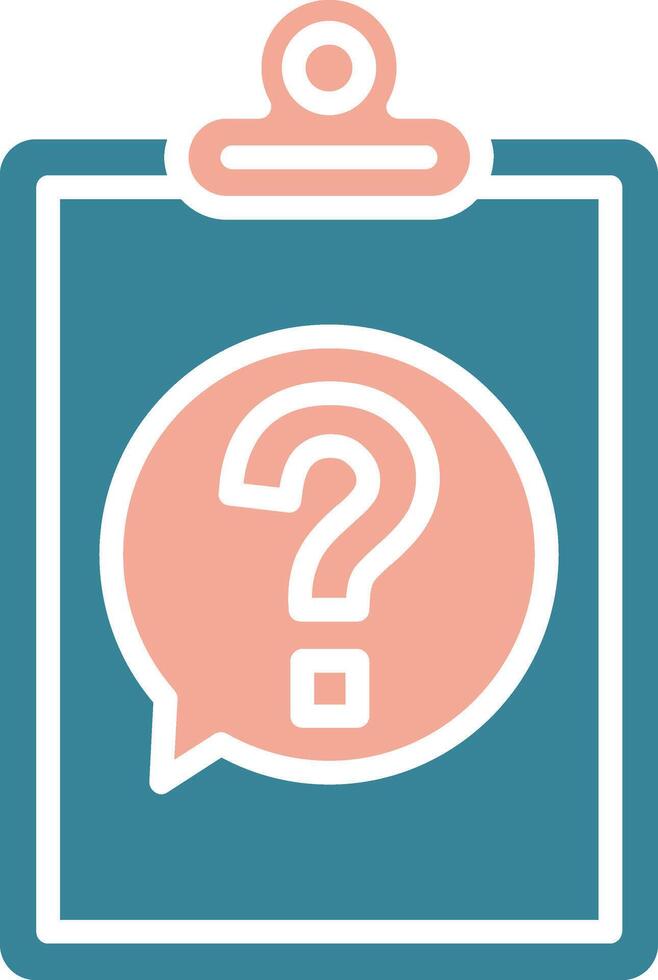 Clipboard Crystal Style Glyph vector