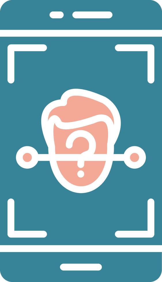 Face Id Vibrant UI Token vector