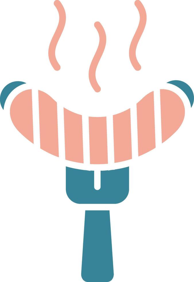 Grilled Sausage Dynamic System Element vector
