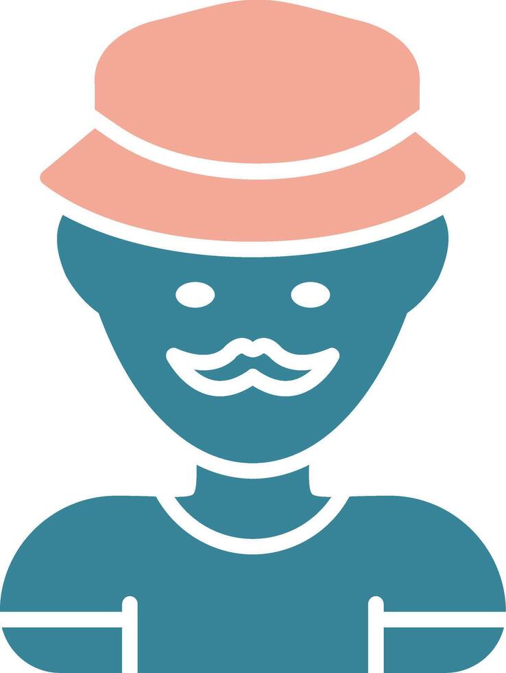 Man Neon Web Symbol vector